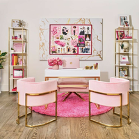 Chaises de réception de salon de manucure au design moderne de luxe à vendre dans les restaurants, les hôtels et les studios de manucure