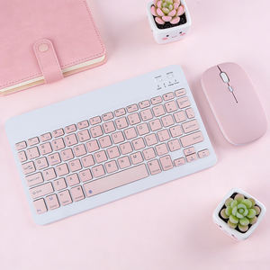 Tastiera BT Ultra-Sottile Wireless con Mouse Ricaricabile per iPad, iOS, Android, <span class=keywords><strong>Windows</strong></span>, PC, Tablet e Telefono - Product Image 1