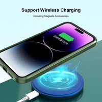Couvercle de Protection complète de l'objectif du curseur de caméra transparent pour étui de téléphone iPhone fenêtre coulissante