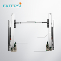 Glissières de tiroir à fermeture douce Fatersi, à extension complète, dissimulées, réglables en 3D pour armoire de cuisine, installation facile
