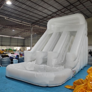 Bán Sang Trọng Màu Trắng Hiện Đại Thương Mại <span class=keywords><strong>Inflatable</strong></span> Nhà Bị Trả Lại Bơi Ngoài Trời Hồ Bơi Trẻ Em Dành Cho Người Lớn Bên Thổi phồng Nước Trượt - Product Image 2