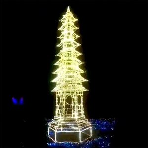3D Illuminated <strong>Tower</strong> Sculpture Led <strong>Light</strong> <strong>Tower</strong> Outdoor Christmas Easter Events Motif <strong>Light</strong> - Product Image 3