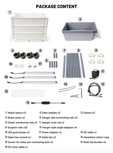 Dọc Vườn Tự Tưới Nước Trong Nhà Chậu Cho Các Nhà Máy Bán Buôn Sản Phẩm Làm Vườn Nguồn Cung Cấp Hydroponics Hệ Thống - Product Image 4