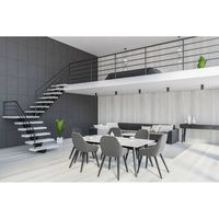 Prima Minimalist Villa Renovation Escalier droit préfabriqué pour la construction intérieure
