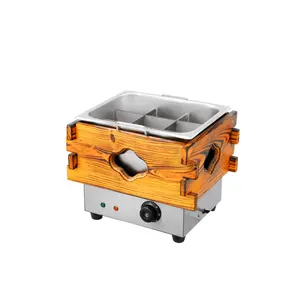 Kanto ocak dokuz kutuları yüksek kaliteli aperatif yiyecek Kanto ocak uzun servis ömrü sokak aperatif pişirme makinesi