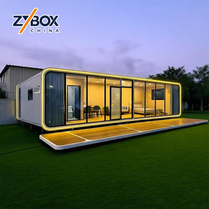 Casa Contenedor Prefabricada ZYBOX, Casa Modular Móvil Tipo Cabaña Apple, Mini Casa con Baño para Jardín, Villa o Mercado - Product Image 1