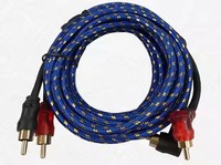 Kabel RCA 2 Saluran 1m 2m 3m 5m 6m, Konektor Stereo Audio Male to Male, Kabel Audio Mobil