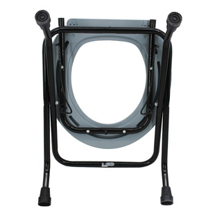Silla de inodoro plegable para ancianos y mujeres embarazadas, taburete de metal para inodoro, uso doméstico, 2,3 kg, MK04002 - Product Image 1