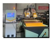 Router CNC ATC de doble sierra para anidamiento, equipo de procesamiento de puertas de gabinetes, máquina de grabado, perforación y fresado