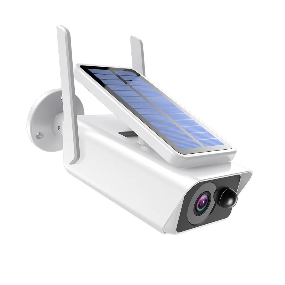 Batterie Wifi sans fil à 2 voies, caméra IP solaire HD 4MP CCTV sécurité extérieure IP66 caméras étanches