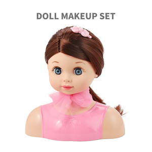 Accessoires de poupée Banatoys, poupée réaliste personnalisée, jouet de <span class=keywords><strong>maquillage</strong></span> DIY, jeu de simulation de poupée pour filles et enfants avec de beaux cheveux longs et un peigne - Product Image 3