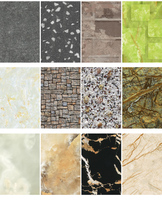 Panneau mural en PVC imitation marbre de qualité supérieure, anti-corrosion, durable, facile à nettoyer, pour la décoration intérieure des bureaux, vente en gros