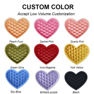 Valentine's Day <b>Heart</b> <b>Shape</b> Slow Feeder Bowl Wholesale - Romantic Honeycomb Pet Feeder for Dog & Cat - Product Image 6