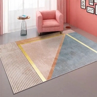 Grand tapis antidérapant, couleur or rose, décoration de la maison, tapis imprimé personnalisé, décoration de la chambre, tapis de salon, grand