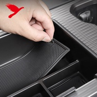 Pour Chery Jetour T1 2025 Accessoires intérieurs de voiture Console centrale Accoudoir Boîte de rangement pour gants Noir 1 pièce