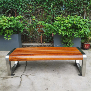 <span class=keywords><strong>Banco</strong></span> de Jardín de Metal Personalizado, Asiento de Madera Maciza para Exteriores, <span class=keywords><strong>Banco</strong></span> de Parque sin Respaldo - Product Image 4
