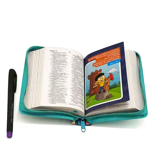 Недорогой кожаный чехол ручной работы на заказ, Маленькая детская карманная книга с Библией