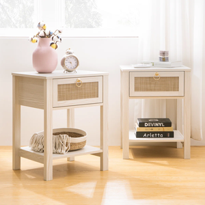Quality New Furniture Vietnam Modern Bedroom Furniture High Quality OEM Nightstand Home Solid Wood <b>BEDSIDE</b> TAB MD04 - Product Image 1