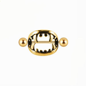 Bijoux de corps en acier inoxydable, piercing au mamelon, barres de piercing, crocs de vampire, anneaux pour mamelons - Product Image 6