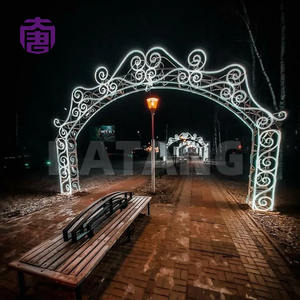 Luces LED de arco con diseño navideño personalizadas, impermeables IP65, para decoración de interiores y exteriores en festivales. - Product Image 3