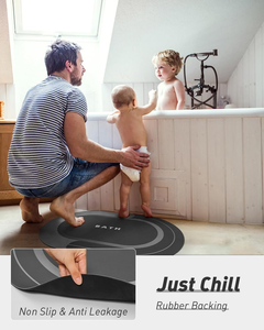 Tapis de salle de bain super absorbant, moderne, imprimé, antidérapant, écologique et à séchage rapide - Product Image 3