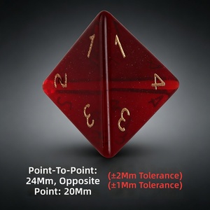 Professionelles <span class=keywords><strong>7</strong></span>-teiliges Transparentes Rotes Kristallglas Polyedrisches Würfelset für Dungeons and Dragons TTRPG Gaming Modell <span class=keywords><strong>Z01</strong></span> - Product Image 6
