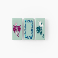 Jeu de tuiles de Mahjong américain en acrylique à quatre couches Western Horseshoe avec motifs personnalisés pour la vente en gros de cadeaux et de jeux aux détaillants
