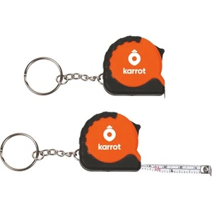 Porte-clés mètre ruban de poche personnalisé avec fonction de verrouillage et de déverrouillage automatiques, mesures en pouces et en centimètres - Product Image 4