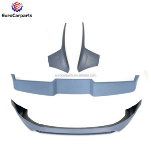 Kit corpo PP adatto per VW <span class=keywords><strong>T6</strong></span> Tuning ABT Style Body Kit <span class=keywords><strong>2015</strong></span> anno ~ diffusore anteriore labbro posteriore punte di scarico coda Spoiler - Product Image 3