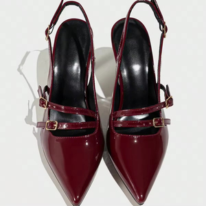 Custom Logo Sexy Classic <b>Pumps</b> Buckle Round Toe 5cm Heel Rubber Sole Women's Formal Work Shoes All Seasons - Product Image 3