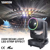 Projecteur à tête mobile Sharpy Beam 7R 230W, lumière de scène à prisme et gobos activée par le son DMX512 pour DJ, discothèque, mariage