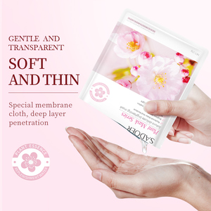 Masque facial hydratant en profondeur SADOER, fraîcheur naturelle, blanchissant, hydratant, ingrédients au thé vert, vente en gros OEM ODM - Product Image 3