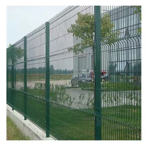 Chất lượng cao 3D bảo vệ hàng rào nhúng nóng thép mạ kẽm kim loại PVC tráng màu xanh lá cây 3D V uốn cong hàn dây lưới hàng rào Bảng điều khiển - Product Image 6