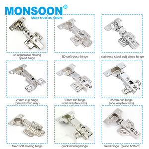 خزانة مطبخ مخفية MS02 من الفولاذ المقاوم للصدأ ، مفصلات باب خزانة مغلقة ناعمة من المصنع في الصين - Product Image 6