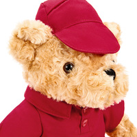 Muñeco de oso Animal para niños, juguete de peluche con ropa, muñeco con sombrero, bonito Oso de coche, regalo al por mayor
