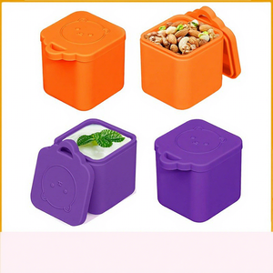 OEM ODM Food Grade Silicone Sauce Dip Container Ice <b>Cube</b> Mold BPA-Free Salad Dressing Containers Lunch <b>Box</b> - Product Image 5