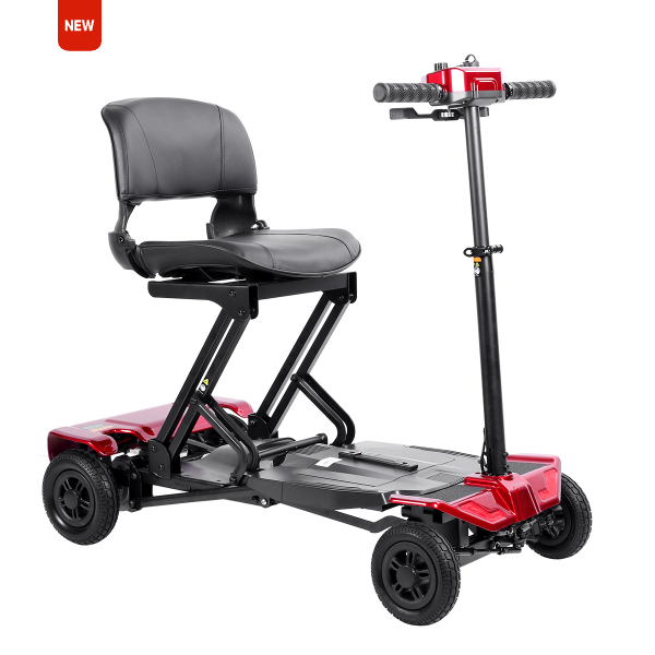 2023 New Hot Selling Auto Folding Travel Fold up Portable Foldable Scooter 4 Wheel Adult Electric Mobility Scoot
