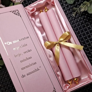 Invitation personnalisée sur parchemin, carte de vœux de mariage style rétro, impression offset, papier fantaisie, estampage à chaud, pompon doré - Product Image 4