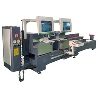 Fournisseur de machines industrielles : Scie de découpe de portes CNC 450 minimaliste, machine de perçage et de fraisage de profilés aluminium à double tête