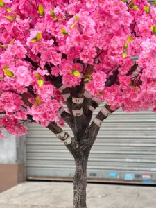 Árvore de fundos para casamento, árvore de casamento artificial com novo design de flor de cereja