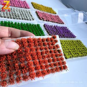 5 mm104 Mini modello di fiori di simulazione decorativa a grappolo di fiori vegetazione plastica paesaggio fai da te fatto a mano su misura - Product Image 1