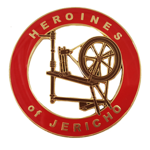 Emblème de Voiture Maçonnique : Héroïnes de Jéricho – Autocollant Latéral de Carrosserie Style Franc-Maçonnerie, Accessoires Symboles en Alliage de Zinc - Product Image 1