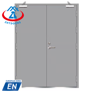 ZHTDOORS Diseño moderno EN aprobar 60 minutos cerraduras puertas cortafuegos metal yonking - Product Image 1