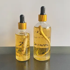 Private Label Oem Odm Huidverzorging Serum Hydraterende 100Ml 50Ml Anti-Rimpels Anti-Aging Ginseng 24K Goud Gezicht Serum