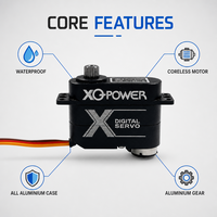 XQ POWER S1009D 9g Servo numérique sans noyau étanche 3KG Micro servo à couple élevé Boîtier tout aluminium Avion RC 6V-7.4V