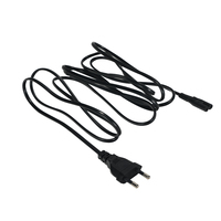 Câble d'alimentation pour appareils électroménagers, norme européenne CEE IEC C7, 2 broches, noir, prix de gros