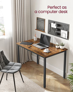 Table à manger <span class=keywords><strong>VASAGLE</strong></span> en bois brun de style industriel pour 4 personnes, meubles de salle à manger, table de <span class=keywords><strong>cuisine</strong></span> - Product Image 2