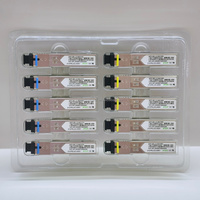Módulo SFP Simplex SC Monomodo 1.25G de Fábrica, Tx1310nm Rx1550nm, Módulo Transceptor SFP BiDi de 3KM para Convertidor de Medios OLT