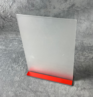 Étiquette de bureau A4 personnalisée en forme de L, Menu de Restaurant, présentoir en plastique transparent, porte-affiche debout en acrylique 8.5X11