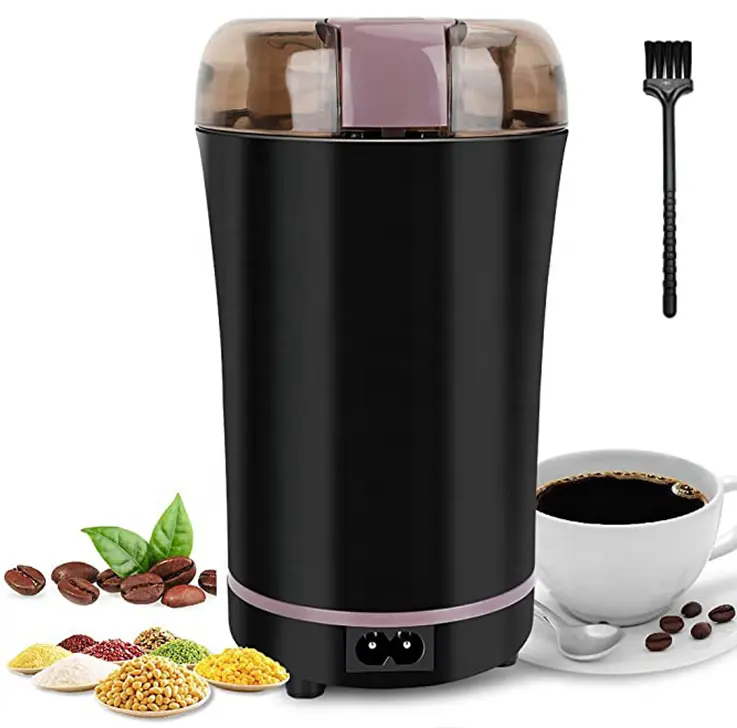 Moulin à poudre électrique Grains épices piments multi-usages Moulins à café Arbre de charge USB Broyeur d'aliments pour haricots